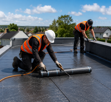 Flat roofing repairs torch-on felt - Elevate Roofing